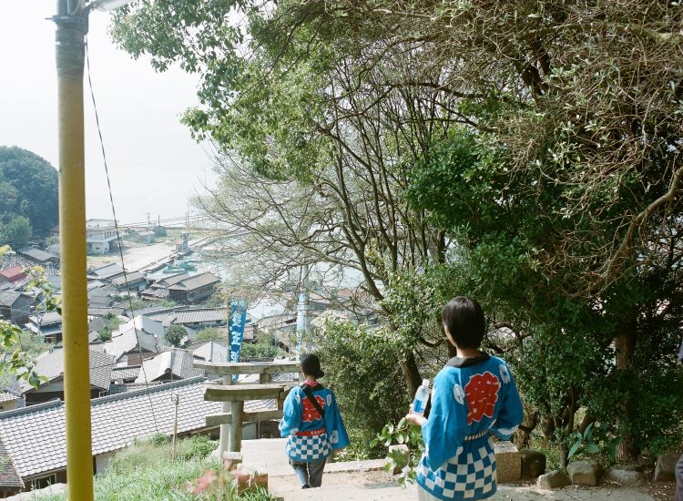 男木島秋祭りの写真